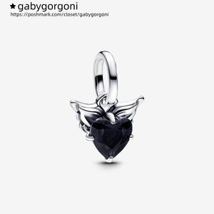 Pandora Winged Heart Mini Dangle Charm